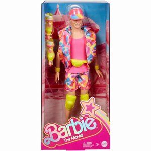 Mattel Ken Barbie the Movie Inline Skating Sporty Neon Outfit Collectible Doll